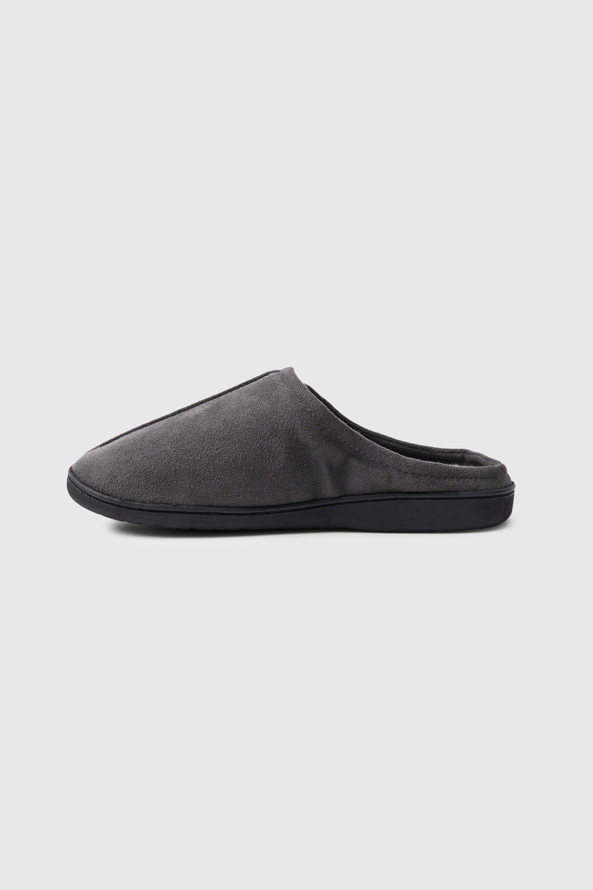 Faux Suede Mule Slippers boohoo